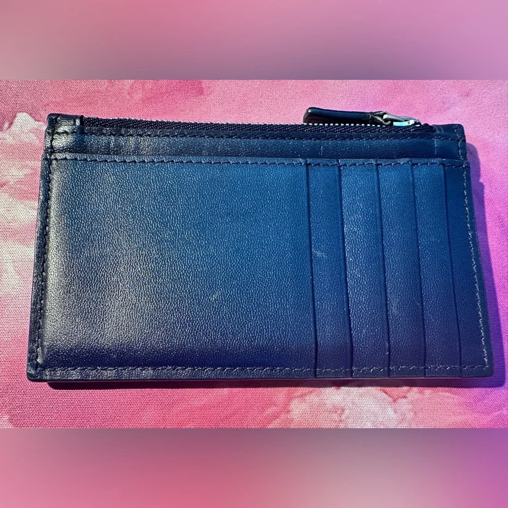 Balenciaga Men’s Long Coin and Card Holder (Like-New; Navy)